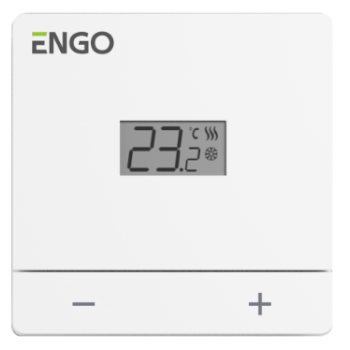 ENGO EASYBATW Przewodowy, natynkowy regulator temperatury, bateryjny