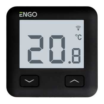 ENGO Internetowy regulator temperatury, WI-FI, 230V, czarny insta-lator